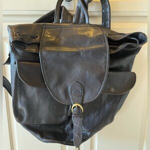 Large Classic Wilson Leather dark brown Backpack